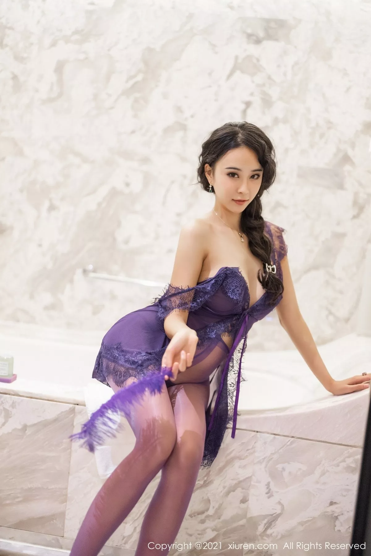 [XiuRen秀人网]第3555期蓝夏写真 [54P]-009