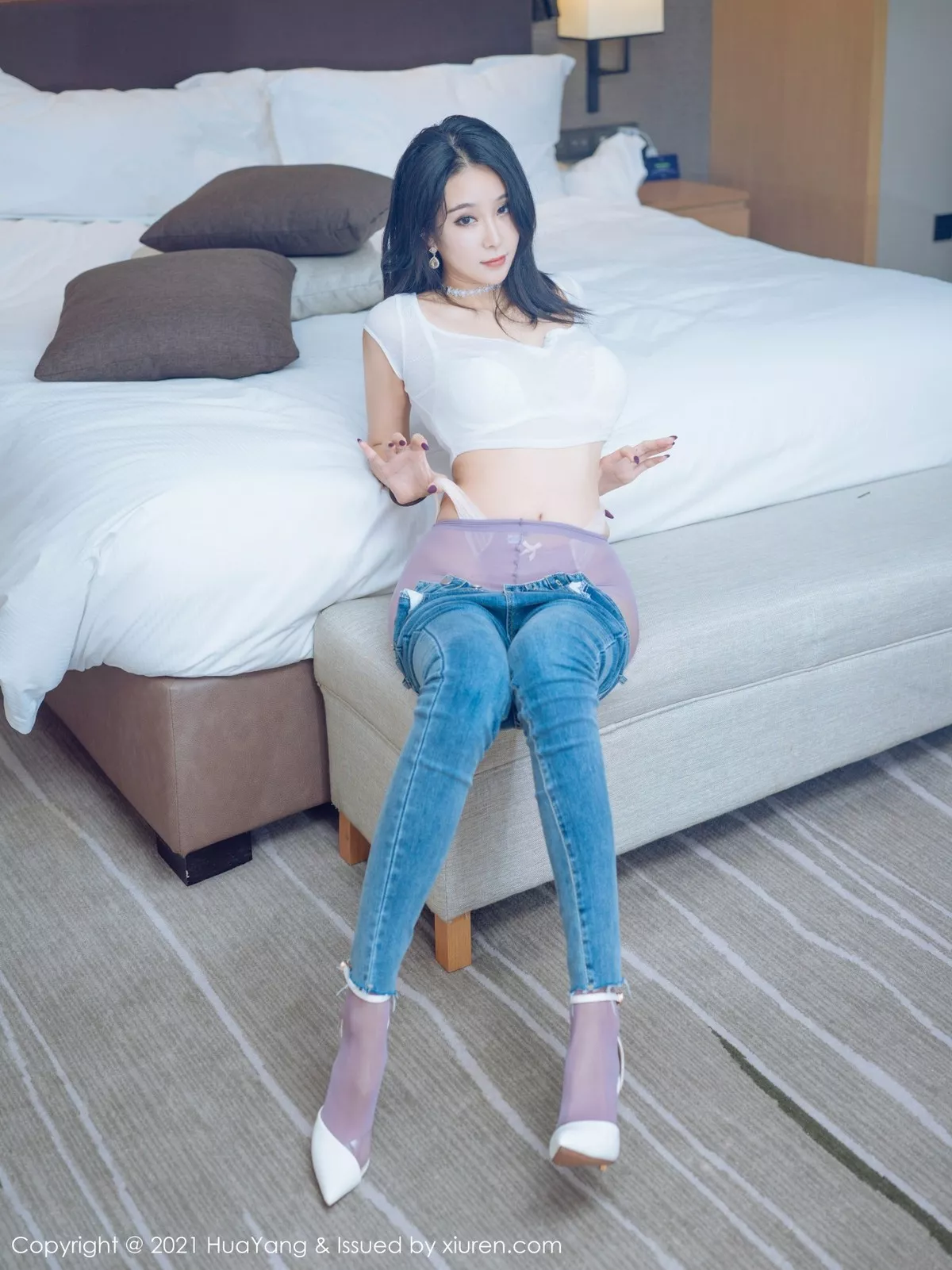 [HuaYang花漾]第405期蓝夏写真 [56P]-020