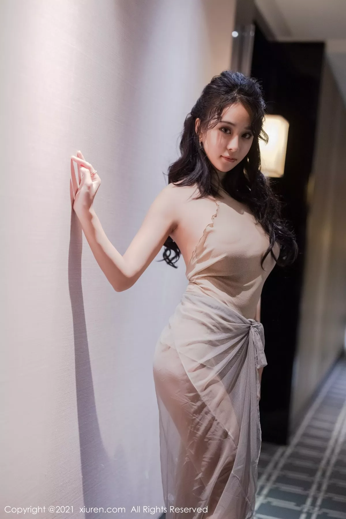 [XiuRen秀人网]第3614期蓝夏写真 [50P]-002