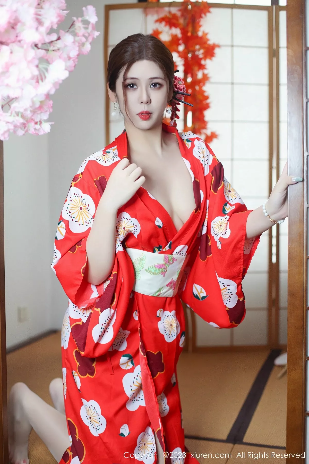 [XiuRen秀人网]第7736期月野兔美妞写真 [54P]-001