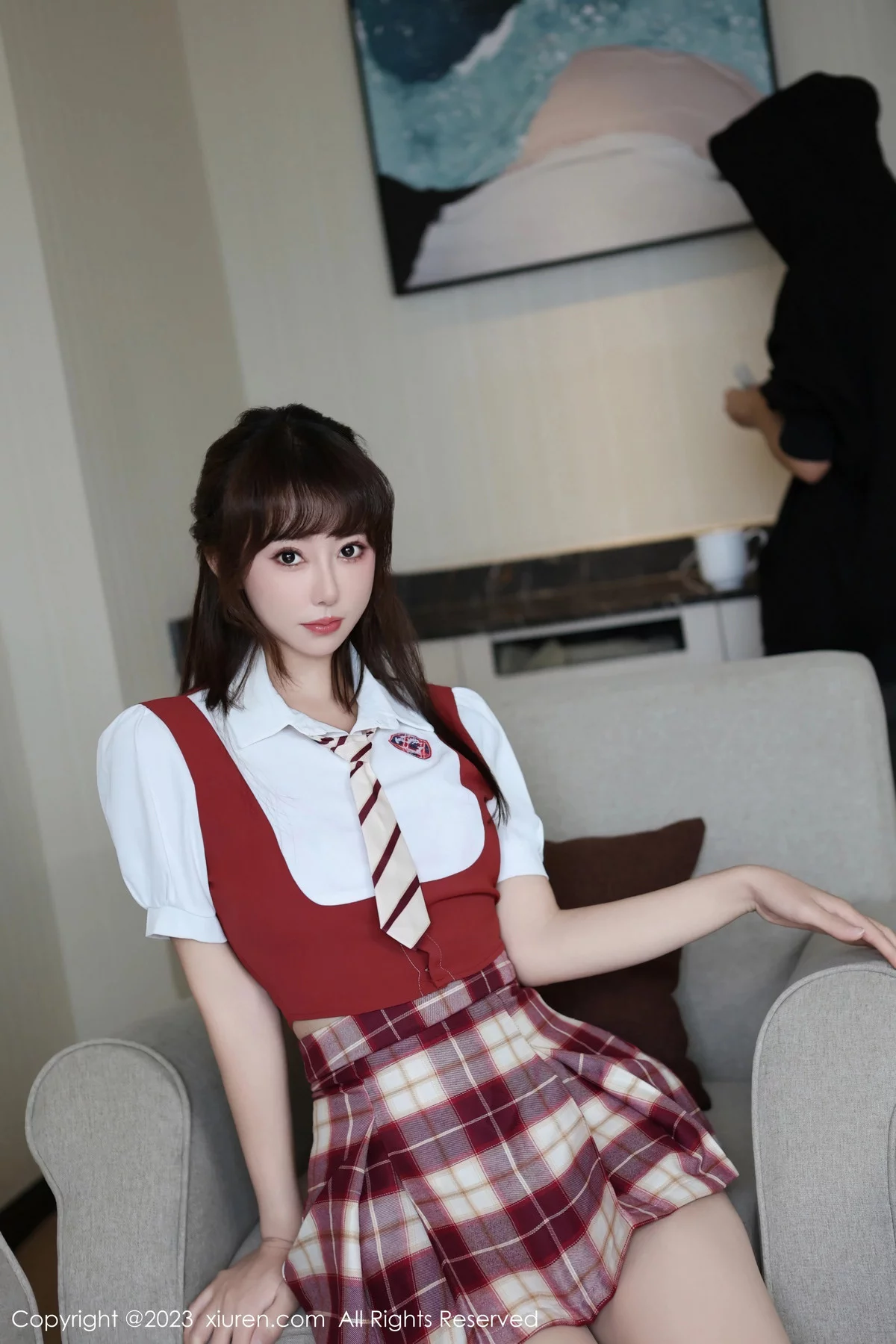 [XiuRen秀人网]第7851期金tiao写真 [77P]-015